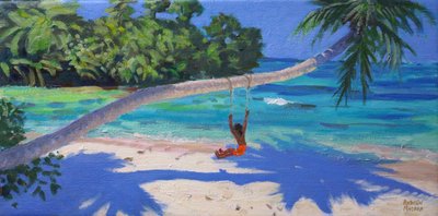 Dziewczyna na huśtawce, Seszele, 2015, autorstwa Andrew Macara