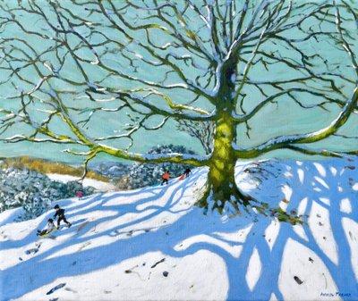 Mother Tree, Idridgehay, Belper, 2022 (olej na płótnie) autorstwa Andrew Macara