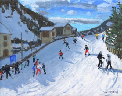 Zjazd na nartach do Selva Val Gardena, 2016, autorstwa Andrew Macara