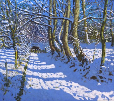 Tunel, Opactwo Calke, Ticknall, Derby, 2021 (olej na płótnie) autorstwa Andrew Macara