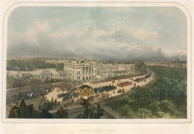 Parada mijająca Apsley House, Hyde Park Corner, Piccadilly, Londyn autorstwa Andrew Maclure