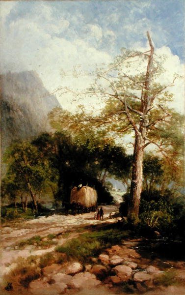 Lato w Lehigh Valley, Pensylwania (olej na płótnie) autorstwa Andrew Melrose