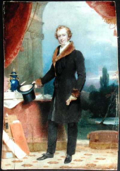 Portret Lorda Weymouth (akwarela na kości słoniowej) autorstwa Andrew Robertson
