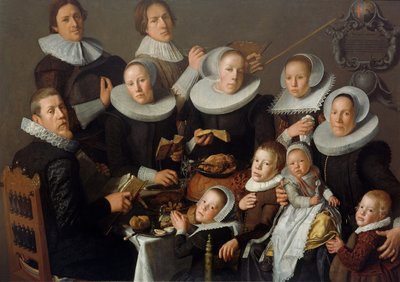 Portret malarza Andriesa van Bochovena i jego rodziny, 1629 autorstwa Andries van Bochoven