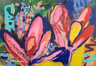 Żywa abstrakcja kwiatowa autorstwa Angela Maritz