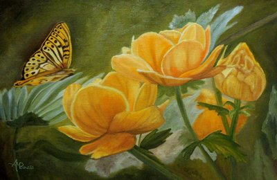 Motyl „Złote Kwiaty” autorstwa Angeles M. Pomata