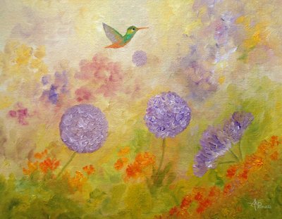 Marzenie o ogrodzie dla kolibrów autorstwa Angeles M. Pomata