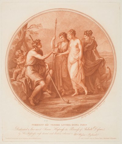 Wyrok Paryża autorstwa Angelica (after) Kauffman