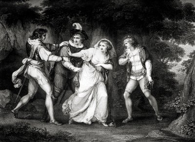 Sztuka Williama Szekspira autorstwa Angelica (after) Kauffman