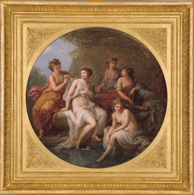 Diana i jej nimfy kąpią się autorstwa Angelica Kauffmann