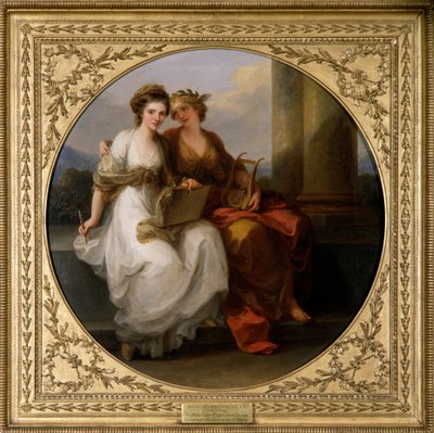 Artysta w charakterze projektu (olej na płótnie) autorstwa Angelica Kauffman