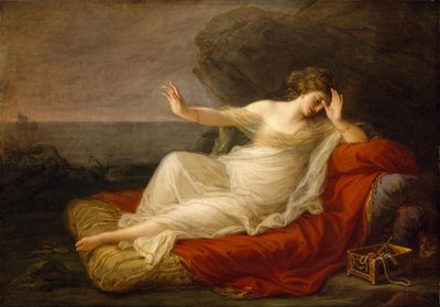 Ariadna porzucona przez Tezeusza autorstwa Angelica Kauffmann