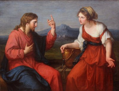Chrystus i Samarytanka autorstwa Angelica Kauffmann