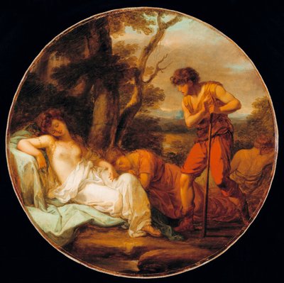""Cimon et Iphigenie"" (Cymon i Ifigenia) Peinture d