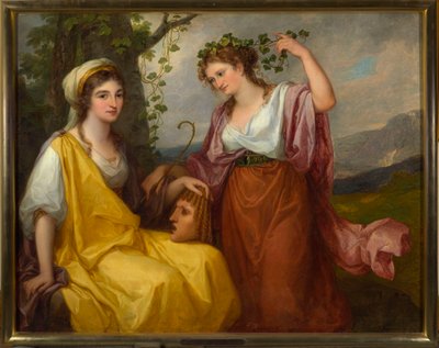 Domenica Morghen i Maddalena Volpato jako Muzy Tragedii i Komedii autorstwa Angelica Kauffmann