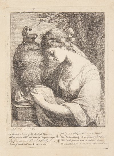 Kobieta przy urnie autorstwa Angelica Kauffmann