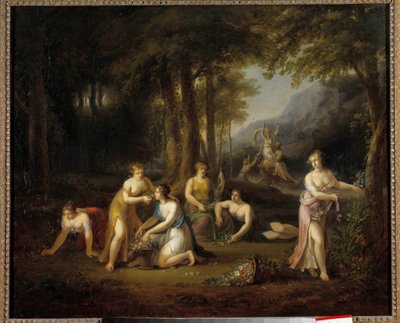 Pluton usuwający obraz Prozerpiny autorstwa Angeliki Kauffman (1740-1807) XVIII wiek. Wymiary 0,40 x 0,56 m Wycieczki Muzeum Sztuk Pięknych autorstwa Angelica Kauffmann