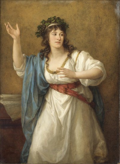 Portret poetki Teresy Bandettini-Landucci 1763-1837 autorstwa Angelica Kauffmann