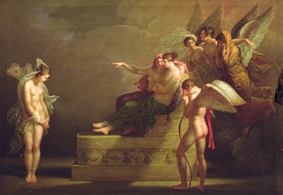 Scena z legendy Amour i Psyche autorstwa Angelica Kauffmann