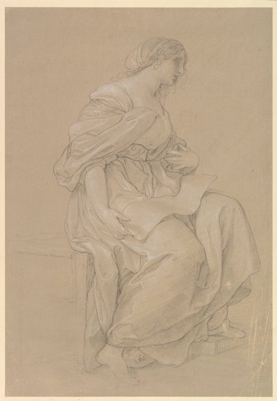 Studium siedzącej kobiety autorstwa Angelica Kauffmann