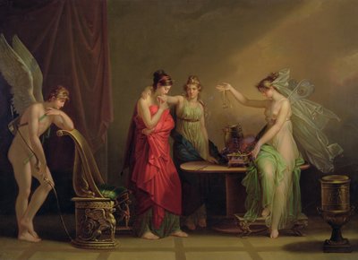 Legenda Kupidyna i Psyche autorstwa Angelica Kauffmann