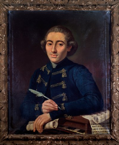 Portret Giovanniego Domenico Perottiego, włoskiego kompozytora (Painting autorstwa Angelo Crescimbeni
