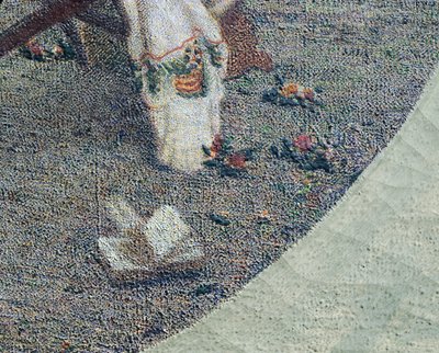 Postępy, autor: Angelo Morbelli, szczegóły autorstwa Angelo Morbelli