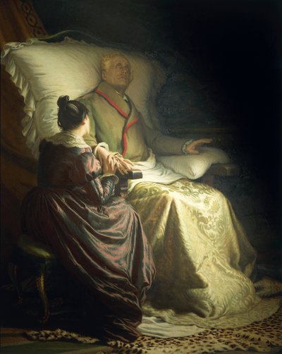 Umierający Goethe autorstwa Angelo Morbelli