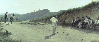 Gra w Bocce autorstwa Angelo Morbelli