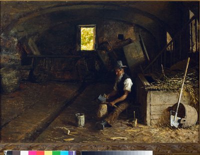 Łuparka do drewna. 1881-84 autorstwa Angelo Morbelli