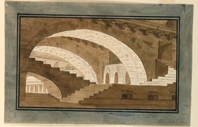 Scenografia, Wnętrze Piwnicy Pałacu autorstwa Angelo Toselli