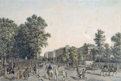 Grands Boulevards w 1804 r. autorstwa Angelo after Garbizza