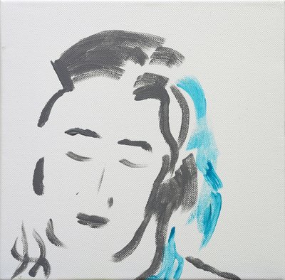 Portret pogodnej kobiety, 2019 autorstwa Angie Kenber
