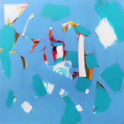 The Light Within II, 2021 (akryl i kolaż na płótnie) autorstwa Angie Kenber