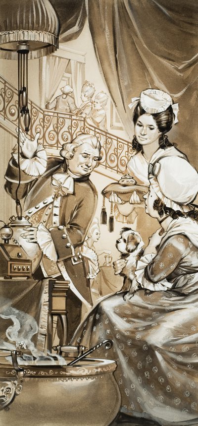 Hrabia Cagliostro (gwasz na papierze) autorstwa Angus McBride