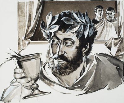 Cesarz Kommodus (gwasz na papierze) autorstwa Angus McBride