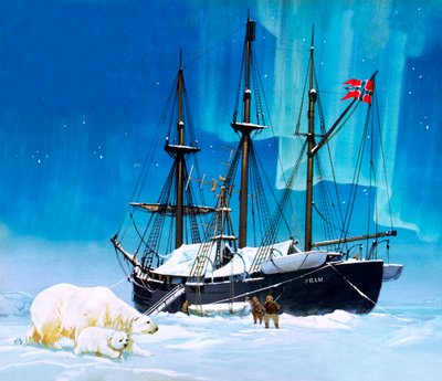 Fridtjof Nansen i statek Fram autorstwa Angus McBride