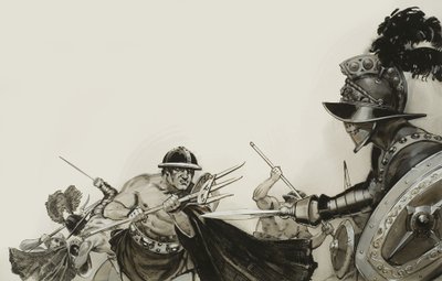 Walki gladiatorów autorstwa Angus McBride