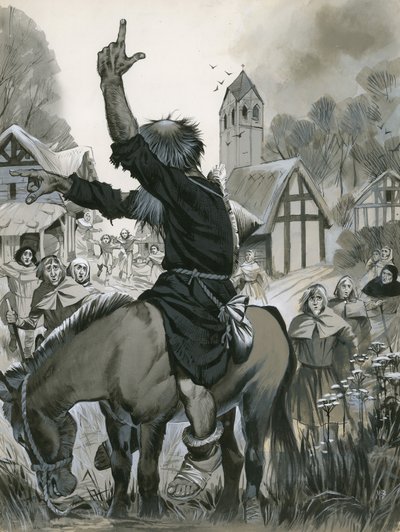 Piotr Pustelnik (gwasz na papierze) autorstwa Angus McBride