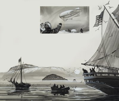 Roald Amundsen (1872-1928) (gwasz na papierze) autorstwa Angus McBride