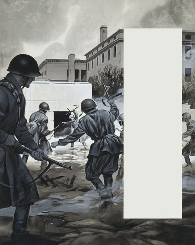 Scena z drugiej wojny światowej autorstwa Angus McBride