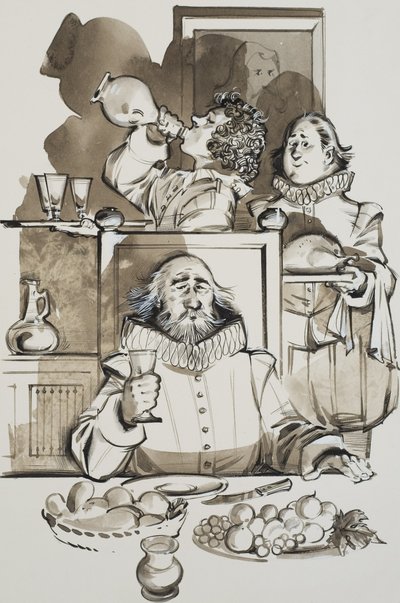 Służący (gwasz na papierze) autorstwa Angus McBride