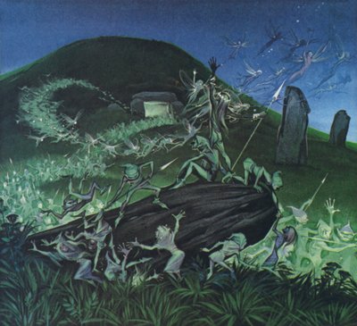 The Little People (kolorowa litografia) autorstwa Angus McBride