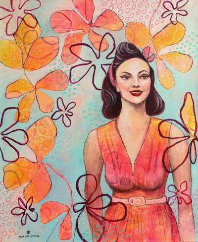 Retro Lady 5 autorstwa Ania Witwitzka