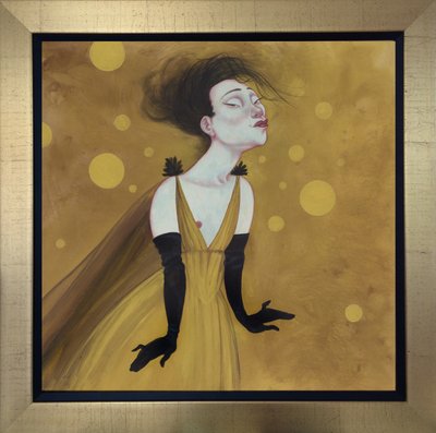 Moulin Rouge Madame, 2019 (farba akrylowa na płycie ilustracyjnej) autorstwa Anita Kunz