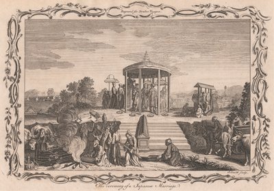 Ceremonia japońskiego małżeństwa autorstwa Anker Smith