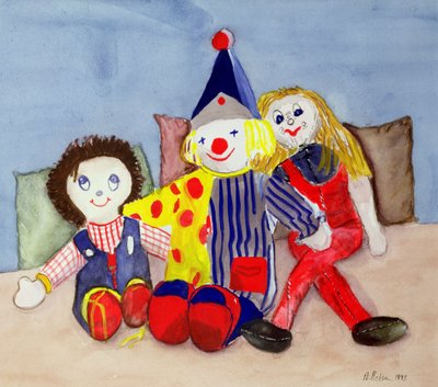 Zabawki Tuffys, 1993 (wc) autorstwa Ann Robson