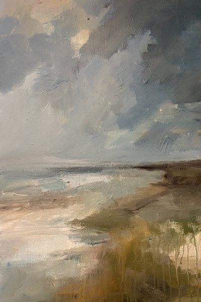 Spokój na burzliwej plaży autorstwa Anna-Karin Bergius