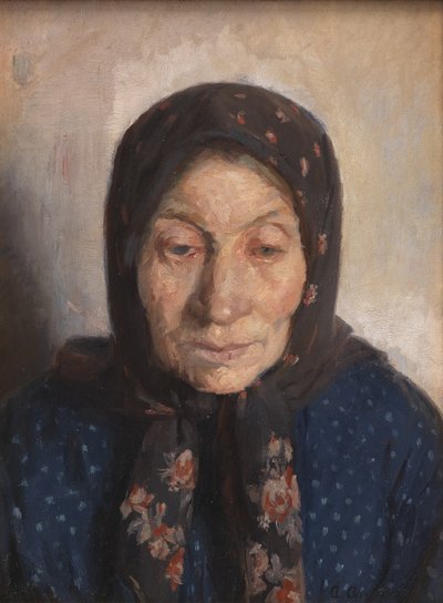 Żona starego rybaka autorstwa Anna Ancher