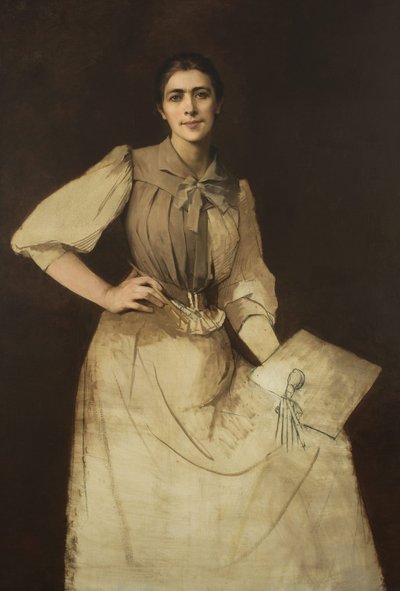 Autoportret /nieukończony/ autorstwa Anna Bilińska Bohdanowicz